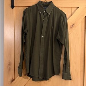 Polo by Ralph Lauren Men's Dark Green Button-Down Shirt